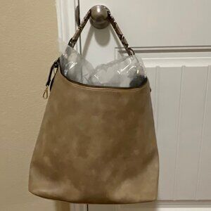 Malibu Skye Vegan Hobo Bag + Wristlet NWT